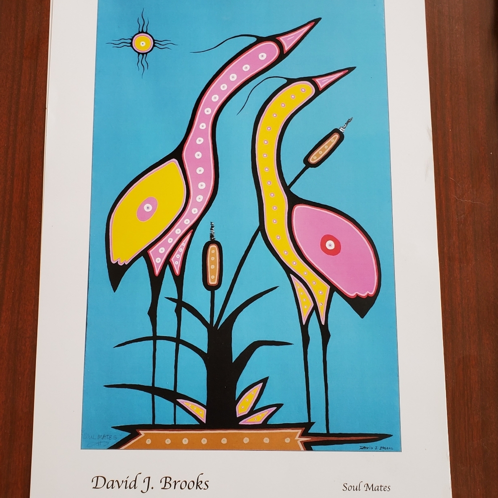 💝Art Print Native artist David Brooks Soul Mates